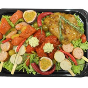 Brochette Barbecue schotel